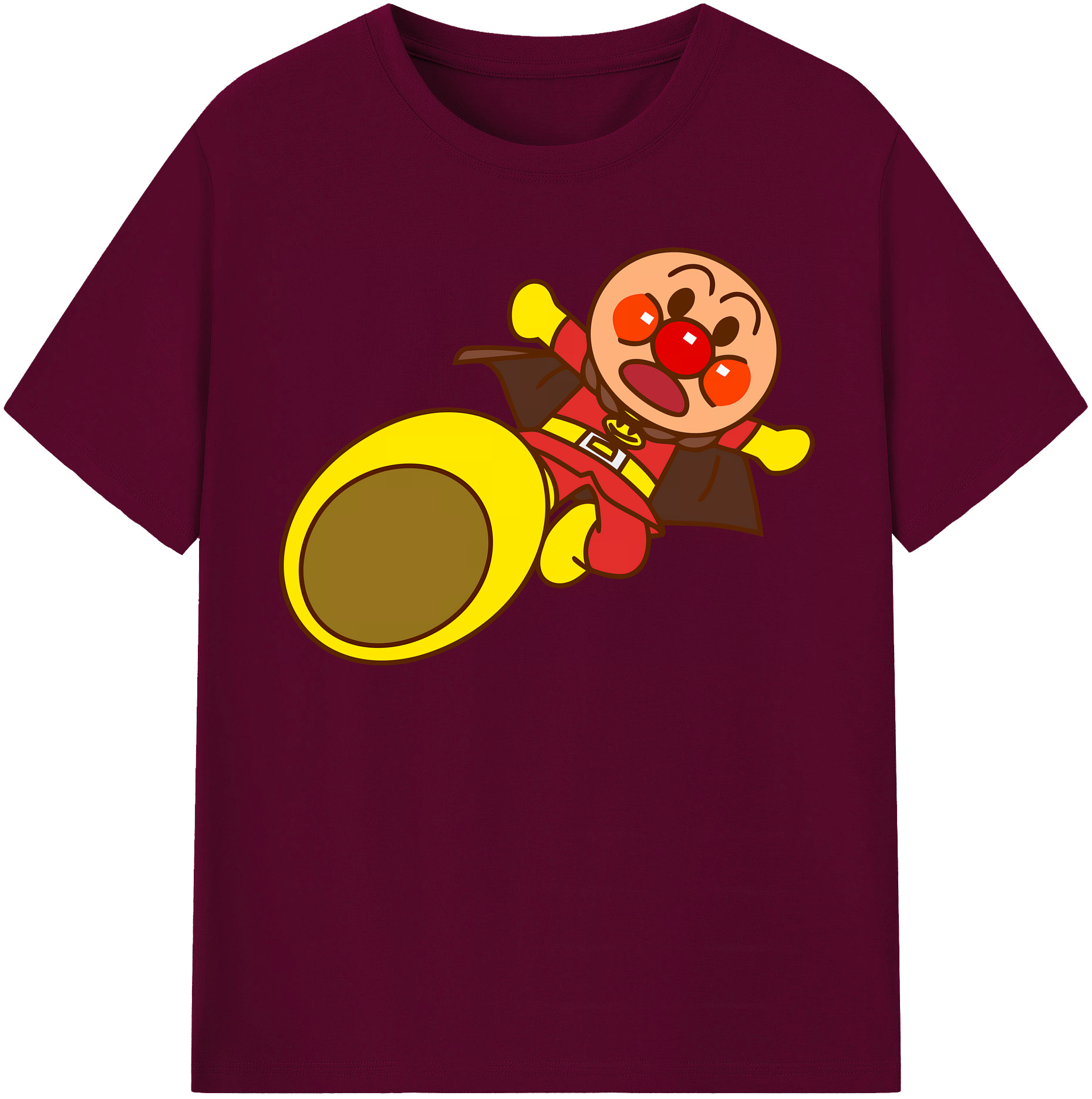 （画像用） アンパンマン Anpanman レディースカジュアルプリントTシャツ（綿100％）